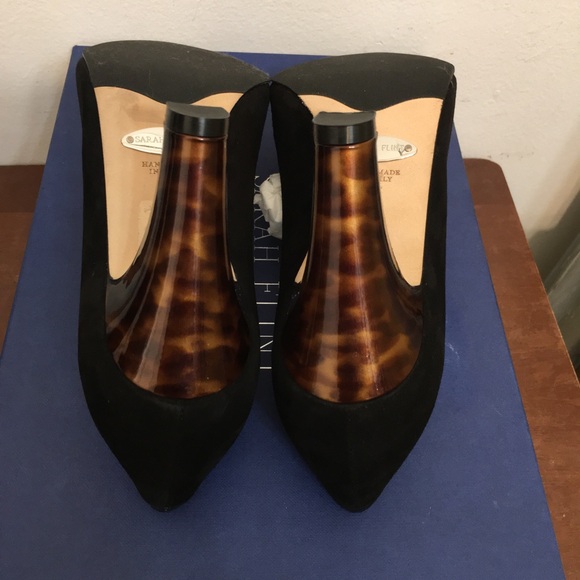 sarah flint jay pumps 85 black suede. Made in Italy. Size EU 37. US 7 - Picture 15 of 15